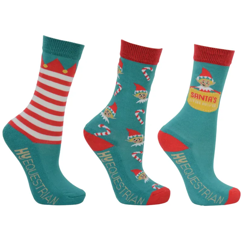 Hy Equestrian - Children's Elf Socks Pack of 3